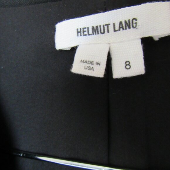 Helmut Lang Blazer Wool Two Buttons Black Women’s Size 8,made in US - Picture 2 of 7